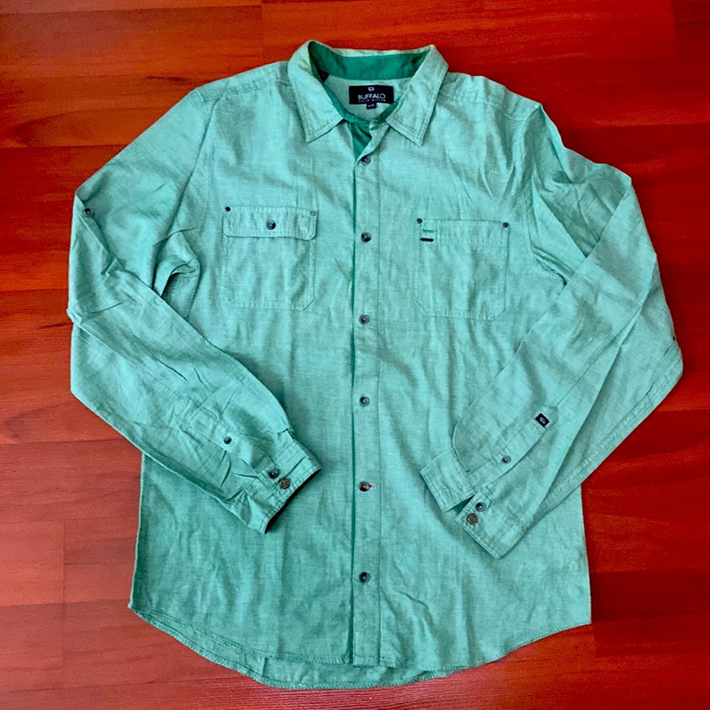 Buffalo David Bitton Gently worn Long sleeves casual shirt-good condition S XL